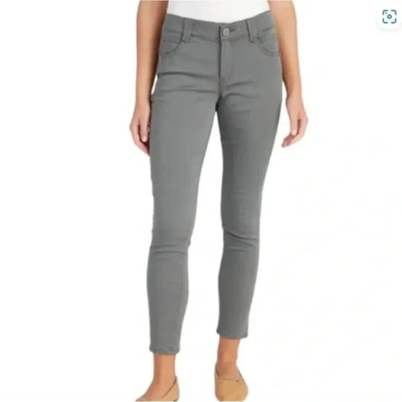 Democracy Ab Technology Greyish Olive Skinny Leg Pants Sz. 4 - Picture 1 of 13